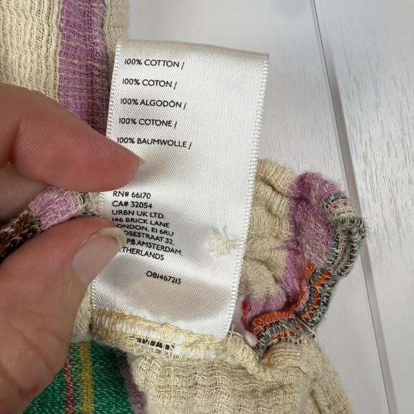 BDG Urban Outfitters Striped 100% Cotton Camp Shirt Casual Indie Retro Textured - Picture 5 of 7